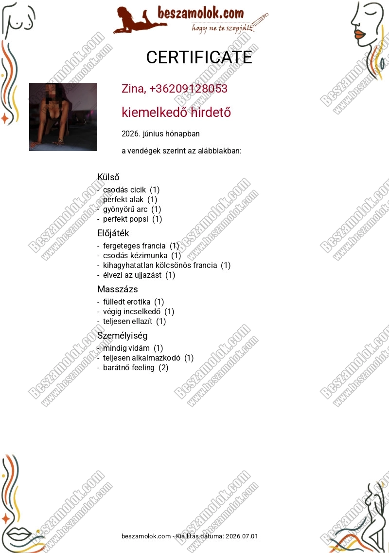 Zina - +36 20 912 8053 - szexi masszazs foto